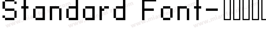 Standard Font字体转换